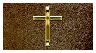 DSC700 510 GD SH BR Gold Single Cross Shimmer Brown Background